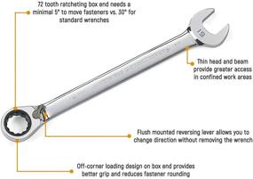 img 3 attached to 🔧 Набор гаечных ключей GEARWRENCH 8-штук метрического размера с обратным механизмом реверсивного рачетного сочетания - 9543