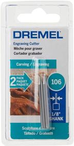 img 3 attached to 🔨 Dremel 106 Rotary Tool Accessory Engraving Bit - Ideal for Wood, Plastic, Linoleum &Soft Metals Engraving