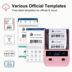 img 2 attached to Detonger Portable Bluetooth Thermal Label Maker