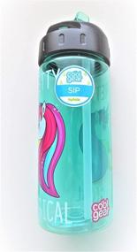 img 3 attached to Cool Gear BPA-Free Unicorn Sip Water Bottle with Straw: Quench Your Thirst in Magical Style!