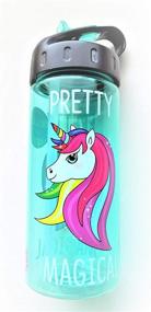 img 2 attached to Cool Gear BPA-Free Unicorn Sip Water Bottle with Straw: Quench Your Thirst in Magical Style!