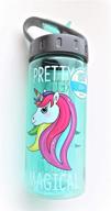 cool gear bpa-free unicorn sip water bottle with straw: quench your thirst in magical style! logo