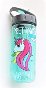 img 4 attached to Cool Gear BPA-Free Unicorn Sip Water Bottle with Straw: Quench Your Thirst in Magical Style!