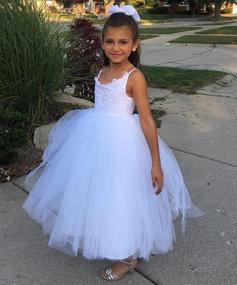 img 1 attached to 👰 Wedding Flower Girls Dresses for Communion | Girls' Clothing