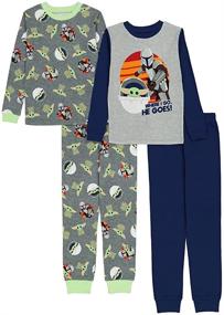 img 4 attached to 🌟 Boys' Snug Fit Cotton Star Wars Pajamas