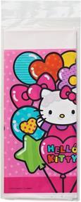 img 2 attached to Hello Kitty Rainbow Collection Plastic Table Cover: Perfect Party Accessory by Amscan 571417