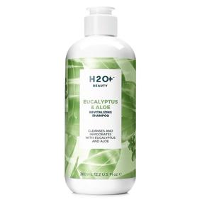 img 4 attached to 🌿 H2O+ Revitalizing Shampoo: Eucalyptus, Aloe, Vitamin B & E Infused. Energizing, Paraben, Mineral Oil, and Phthalate-Free Formula for Clean, Soft, Shiny, and Manageable Hair.