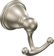 🧷 moen brantford yb2203bn brushed nickel double robe hook logo