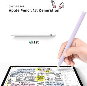 img 3 attached to Soft Silicone Sleeve Apple Pencil Case For Apple Pencil 1St Generation Tablet Accessories