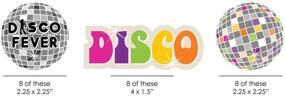 img 3 attached to 🕺 Throwback Fun: Big Dot of Happiness 70's Disco - 24 Count DIY Shaped Cut-Outs for an Authentic 1970's Disco Fever Party!