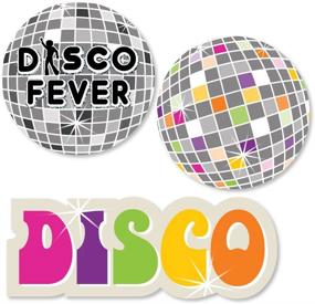 img 4 attached to 🕺 Throwback Fun: Big Dot of Happiness 70's Disco - 24 Count DIY Shaped Cut-Outs for an Authentic 1970's Disco Fever Party!