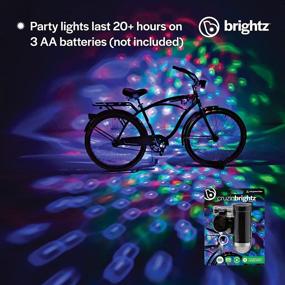 img 1 attached to 🚲 Brightz Disco Party LED Bike Light, Tri-Colored - Blinking & Swirling Patterns - Night Riding Bicycle Light - Mounts to Handlebar or Bike Frame - Fun Bike Accessories for Enhanced Visibility