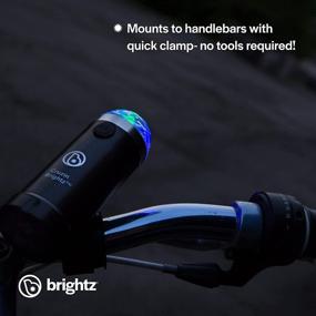 img 2 attached to 🚲 Brightz Disco Party LED Bike Light, Tri-Colored - Blinking & Swirling Patterns - Night Riding Bicycle Light - Mounts to Handlebar or Bike Frame - Fun Bike Accessories for Enhanced Visibility