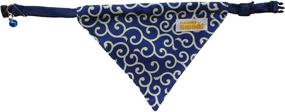 img 3 attached to Karakusa Japanese Shiba Inu Dog 🐶 Bandana with Adjustable Collar by Kawaii Shiba Co.