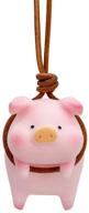 🐖 ygmoner car rear view mirror pendant lucky piggy hanging ornament - stylish auto interior decoration (piggy pendant) logo