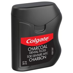 img 1 attached to 🦷 Colgate Charcoal Dental Floss – Non-Toxic, Wax Coated, Non-Teflon, Mint Flavor – 2 Pack