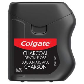 img 2 attached to 🦷 Colgate Charcoal Dental Floss – Non-Toxic, Wax Coated, Non-Teflon, Mint Flavor – 2 Pack