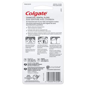 img 3 attached to 🦷 Colgate Charcoal Dental Floss – Non-Toxic, Wax Coated, Non-Teflon, Mint Flavor – 2 Pack