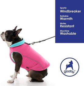img 1 attached to 🐶 Dog Jacket with Reflective D Ring Leash - Warm Fleece-Lined Sports Vest for Small Dogs - Hook and Loop Closure - Indoor and Outdoor Dog Clothes for Girls or Boys - Gooby