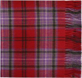 img 1 attached to 🧣 Lambswool Tartan Scarf Campbell Cawdor: A Stylish Addition to Women's Accessories