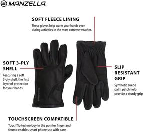img 3 attached to 🧤 Улучшенные перчатки Manzella Hybrid Ultra Touchtip: исключительная точность и комфорт
