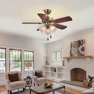 🌀 fansose 36-inch indoor ceiling fan: wood blade, noiseless motor, reversible, e26 lamp holders & pull-wire control логотип