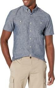 img 4 attached to 👕 SEO-Optimized: Goodthreads Short Sleeve Chambray Shirt - Slim Fit