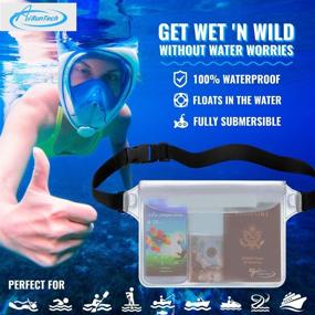 img 3 attached to AiRunTech Waterproof Pouch With Waist Strap (2 Pack)