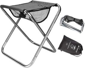 img 4 attached to 🪑 Folding Fishing Stool: Lightweight Camping Stools for Travel, Hiking, Hunting, and More