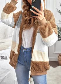 img 2 attached to 🧥 Stylish and Comfy Dokotoo Oversized Patchwork Cardigans: Women's Outwear & Fashionable Coats, Jackets & Vests!