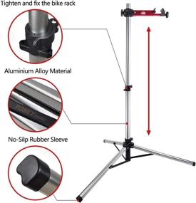 img 2 attached to Yosky Bike Repair Stand: Foldable, Aluminum Alloy Work Stand for Home Shop Maintenance - Adjustable Height & Portable