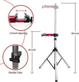 img 3 attached to Yosky Bike Repair Stand: Foldable, Aluminum Alloy Work Stand for Home Shop Maintenance - Adjustable Height & Portable