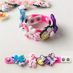 img 3 attached to 20PCS Unicorn Shoe Charms for Clogs Shoes & Bracelets, Cute PVC Charms Decorations for Girls Party Favors & Birthday Gifts