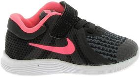 img 2 attached to Кроссовки для бега NIKE Revolution для мальчиков: черные, серые и белые | Лучшая производительность и стиль