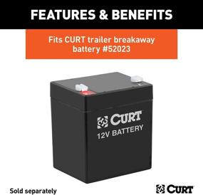 img 1 attached to CURT 52027: Watertight Trailer Breakaway Battery Case – Compact Design for Reliable Performance