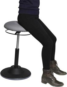 img 2 attached to Seville Classics Sit Stand Adjustable Ergonomic Building Supplies