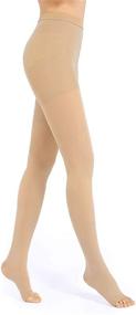 img 4 attached to 🧦 20-30mmHg Medical Compression Pantyhose for Women & Men: Effective Stockings for Compression