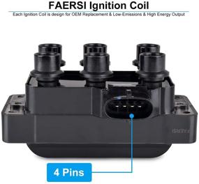 img 2 attached to 🔥 FAERSI Ignition Coil Pack Replacement for Ford Explorer Ranger Mustang Aerostar Mercury Mountaineer 1990-2011 - FD480 DG455