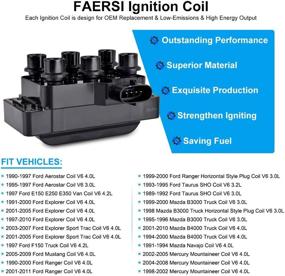 img 3 attached to 🔥 FAERSI Ignition Coil Pack Replacement for Ford Explorer Ranger Mustang Aerostar Mercury Mountaineer 1990-2011 - FD480 DG455