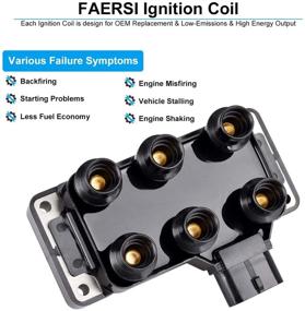 img 1 attached to 🔥 FAERSI Ignition Coil Pack Replacement for Ford Explorer Ranger Mustang Aerostar Mercury Mountaineer 1990-2011 - FD480 DG455