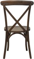 стулья dark driftwood wood cross back 🪑 от flash furniture, упаковка из 2 штук логотип