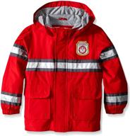 🔥 carter's fireman toddler boys raincoat slicker logo