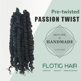 img 3 attached to 🌟 Премиум набор прядей для вязания Passion Twist Crochet Hair Extensions - 10 дюймов, 7 пакетов, темно-коричневые синтетические плетенки с предварительными петлями для вязания - предварительно скрученные, высококачественные пряди для вязания (Цвет: 2#)