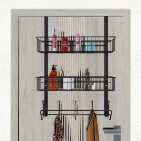 img 4 attached to Hanging Bathroom Organizer Storage by LUCYCAZ: Simplify Your Bathroom Space!