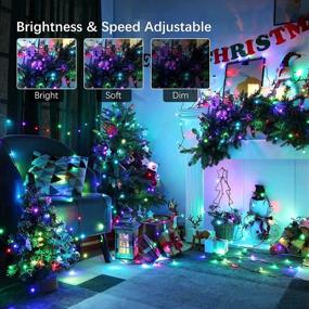 img 2 attached to 🎄 Joomer 66ft Color Changing Christmas Lights - 200 LED RGB Outdoor Twinkle Tree Lights with Remote, Timer & Dimmable Function - 19 Vibrant Colors - Ideal for Xmas Room, Indoor Wedding, and Party Decorations