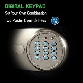 img 2 attached to 🔒 SentrySafe X055 Security Safe - Digital Keypad - 0.5 Cubic Feet (Medium) - Black