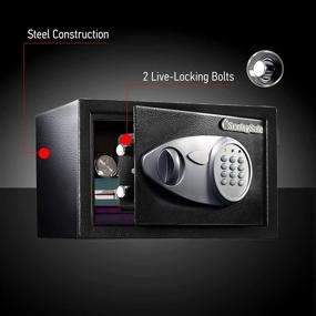 img 1 attached to 🔒 SentrySafe X055 Security Safe - Digital Keypad - 0.5 Cubic Feet (Medium) - Black