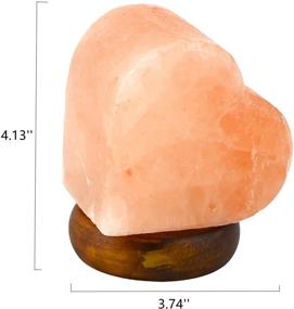 img 1 attached to HOMY LED USB Himalayan Heart-Shaped Salt Lamp - Multi Color Changing in 7 Colors - Small 4.1 Inches, 1.5 lbs - No Installation Required - Great Decor for Home Office Hotel - Best Gift Ideas