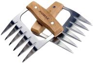 🍖 ultimate aidmax metal meat claws bbq tools: effortlessly shred, chicken shredder & pulled pork claws with sturdy wooden handle logo