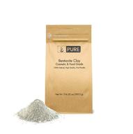 bentonite clay (2 lb.) by pure: eco-friendly packaging, fine powder, cosmetic & food safe – ideal for face masks and cleansing logo